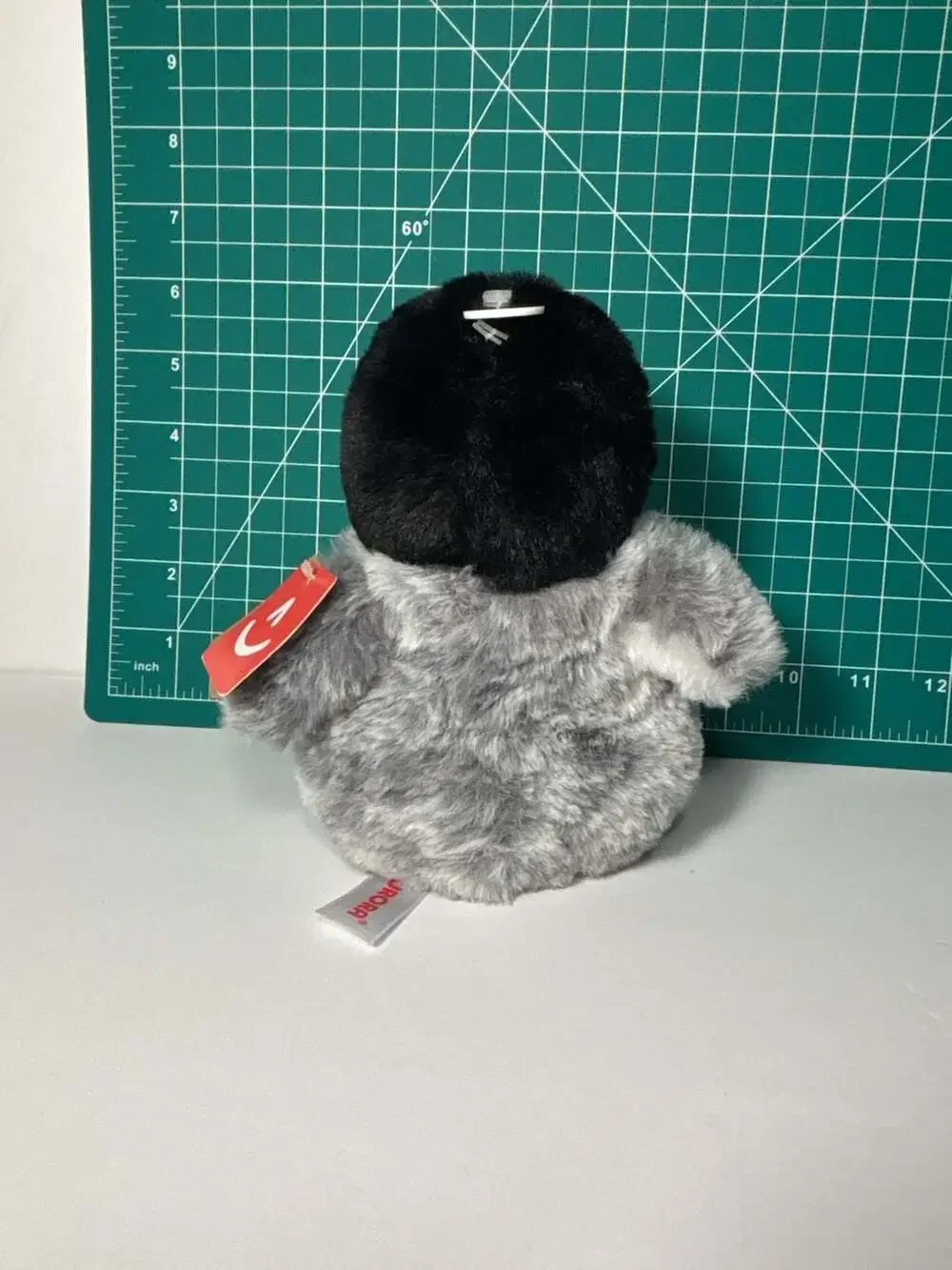 Aurora Pom Pom Grey Penguin 9 Inch Plush Stuffed Animal Toy